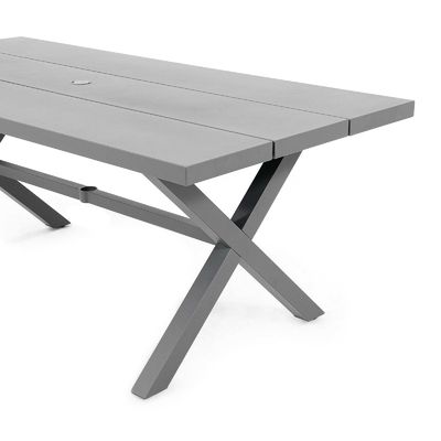 AJUNION X σχήμα υπαίθριο δείπνο για εστιατόριο 76 &quot;D x 36&quot; W x 30'H Μέγεθος τραπεζιού