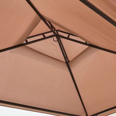Εξωτερική βεράντα Grill Gazebo Τέντα AJUNION 5x8 Διπλό στρώμα BBQ Canopy με ατσάλινο πλαίσιο