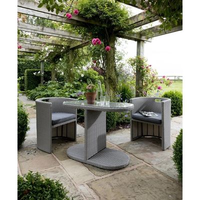 Λύση μικρού χώρου Εξωτερικό Bistro Set με W67 x D57 x H74cm Μέγεθος καρέκλας και συσκευασία ταχυδρομείου