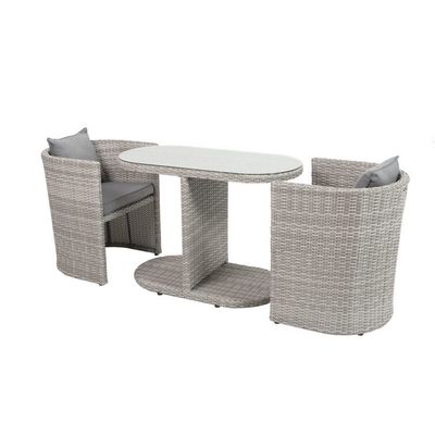 Λύση μικρού χώρου Εξωτερικό Bistro Set με W67 x D57 x H74cm Μέγεθος καρέκλας και συσκευασία ταχυδρομείου