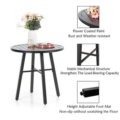 Εξωτερικό μπαλκόνι Bistro Set Μεταλλικά έπιπλα κήπου με αναδιπλούμενο σχεδιασμό και 2 θέσεις