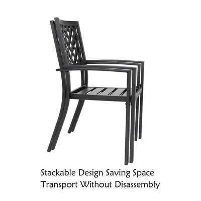 Εξωτερικό μπαλκόνι Bistro Set Μεταλλικά έπιπλα κήπου με αναδιπλούμενο σχεδιασμό και 2 θέσεις