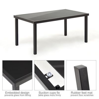 Σύνολο μπαλκόνι ή μπαλκόνι Lounge Metal Frame Garden Set για εξωτερική χαλάρωση 4 θέσεων