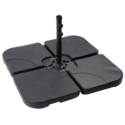 Σύγχρονο σχεδιασμό 50L x 50W x 7.5Hcm πλαστική βάση ομπρέλας στέκεται με νερό ή άμμο γεμάτο