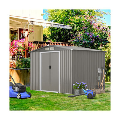 8x6ft Garden House εργαλεία Αποθηκευτικό υπόστεγο με αεραγωγός 69kg Powder Coated Frame από AJUNION