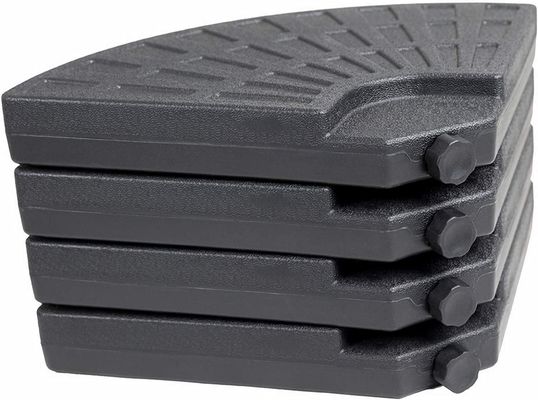 Έπιπλα εξωτερικού AJUNION 4 PCs Φορητή στρογγυλή βάση ομπρέλας με γεμάτη άμμο ή νερό
