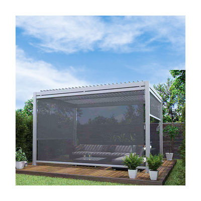 172kg χωρητικότητα φόρτωσης Κήπος Λουβέρτα Pergola Canopy με χειροκίνητο έλεγχο Αλουμινίου πλαίσιο
