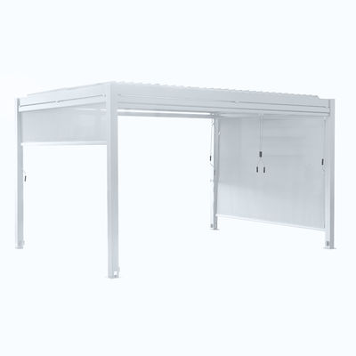 172kg χωρητικότητα φόρτωσης Κήπος Λουβέρτα Pergola Canopy με χειροκίνητο έλεγχο Αλουμινίου πλαίσιο