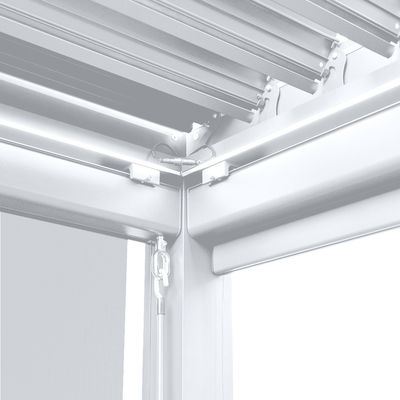172kg χωρητικότητα φόρτωσης Κήπος Λουβέρτα Pergola Canopy με χειροκίνητο έλεγχο Αλουμινίου πλαίσιο
