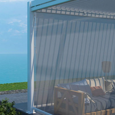 172kg χωρητικότητα φόρτωσης Κήπος Λουβέρτα Pergola Canopy με χειροκίνητο έλεγχο Αλουμινίου πλαίσιο