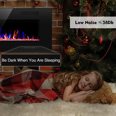12 Bed Color Mode AJUNION 60 ιντσών τοίχος επιφάνεια μεταξοτύπωσης ηλεκτρικό τζάκι