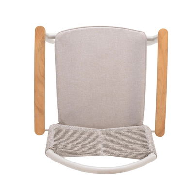 Απολαύστε τα γεύματα με την AJUNION Luxury Aluminum Garden Set και την καρέκλα με σχοινί.