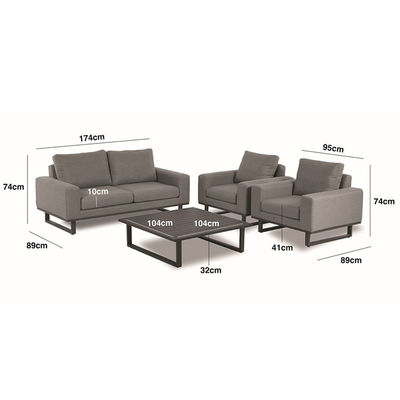 Ανυψώστε τον κήπο σας με το AJUNION All Weather Fabric Outdoor Furniture Sofa Lounge Set