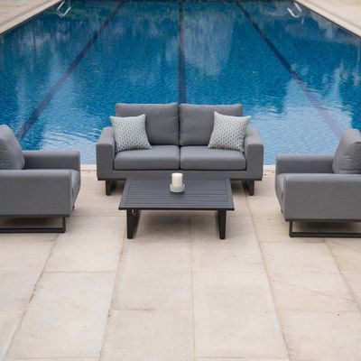 Ανυψώστε τον κήπο σας με το AJUNION All Weather Fabric Outdoor Furniture Sofa Lounge Set