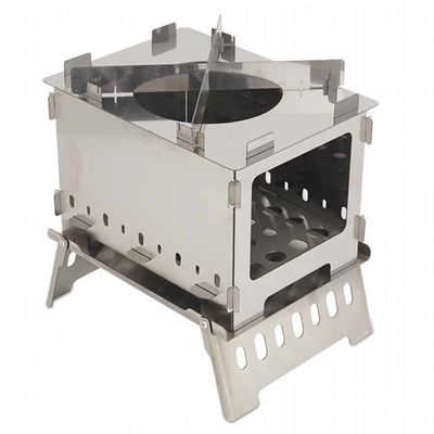 20*15*21 cm ή OEM Πυροσβεστήρες από ανοξείδωτο χάλυβα Μίνι αναδιπλούμενη καμινάδα για πικνίκ