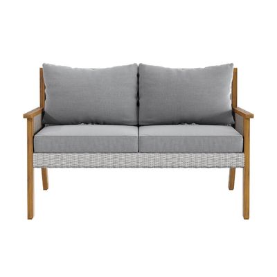 Y Mail Packing Rattan Weave Outdoor Sofa Set με στερεό ξύλινο πλαίσιο και PE Wicker