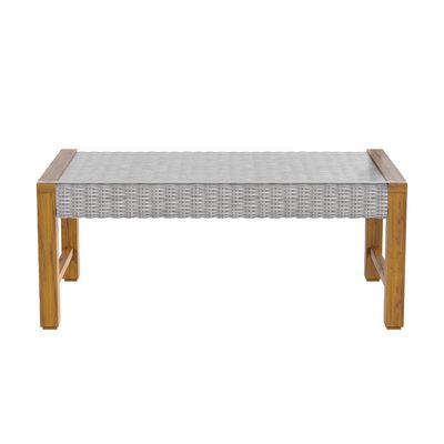 Y Mail Packing Rattan Weave Outdoor Sofa Set με στερεό ξύλινο πλαίσιο και PE Wicker