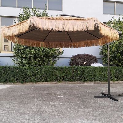 Εξωτερικός κήπος παραλία αυλή βαρύ φορτίο άχυρο Ρωμαϊκή ομπρέλα με αλουμίνιο ηλιακή ομπρέλα