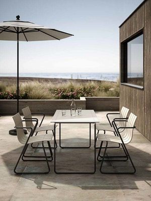 Χαλαρώστε με στυλ με το AJUNION Steel Outdoor Dining Set Πλατεία Καρέκλα Κήπος Φόρεμα