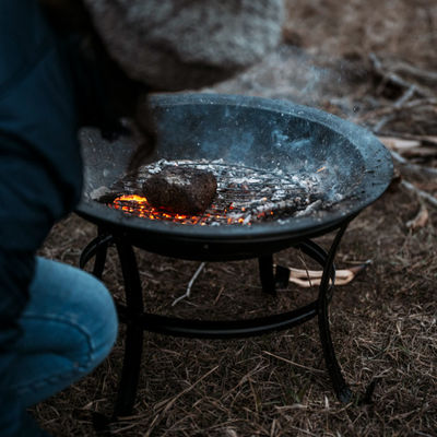 Κήπος Κήπος Κατασκήνωση Φωτιά Καρπός BBQ Grill Fire Pit Bowl με προσαρμοσμένο λογότυπο