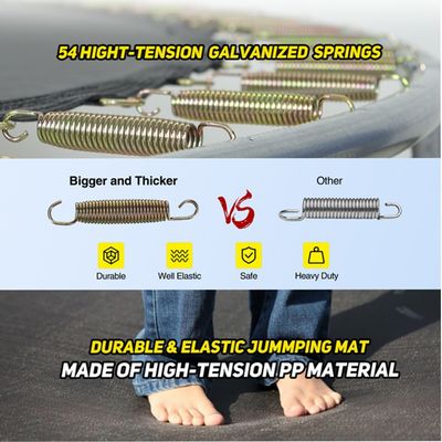 Αναζητήστε τη χαρά του πηδήγματος με το AJUNION 10ft Park Trampoline και το Enclosure Net