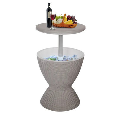 48.5*48.5*57.5cm Custom Logo Ice Cooler Lift Top Coffee Wine Beer Table για υπαίθριο κάμπινγκ