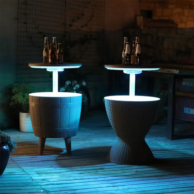48.5*48.5*57.5cm Custom Logo Ice Cooler Lift Top Coffee Wine Beer Table για υπαίθριο κάμπινγκ