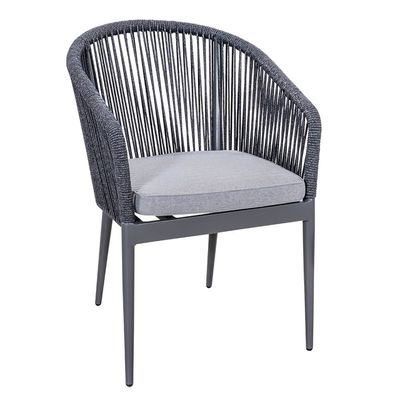 Ραχί υφαντικό AJUNION 3 κομμάτια αλουμίνιο Bistro Set για μπαλκόνι Cottage και παραλία καθίσματα