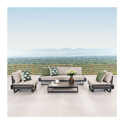 AJUNION Luxury Aluminium Sofa Set έπιπλα με τραπέζι καφέ Μέγεθος L 120 x W80 x H26cm