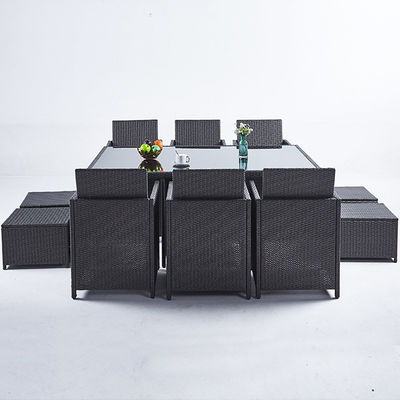 PE Rattan High Back Sofa Chair Set για εξωτερική εσωτερική αυλή κήπος μπαλκόνι πισίνα παραλία