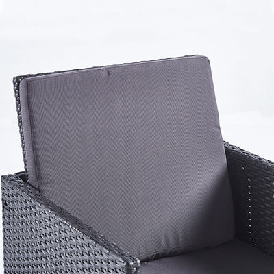 PE Rattan High Back Sofa Chair Set για εξωτερική εσωτερική αυλή κήπος μπαλκόνι πισίνα παραλία