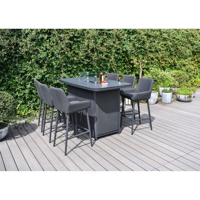 Εξωτερικό Luxury Bar Set Έπιπλα Αλουμινίου Έπιπλα Κήπου Εστιατόριο Εστιατόριο με φωτιά 87kg