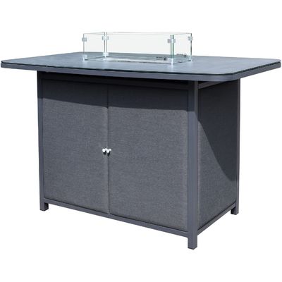 Εξωτερικό Luxury Bar Set Έπιπλα Αλουμινίου Έπιπλα Κήπου Εστιατόριο Εστιατόριο με φωτιά 87kg