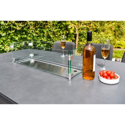Εξωτερικό Luxury Bar Set Έπιπλα Αλουμινίου Έπιπλα Κήπου Εστιατόριο Εστιατόριο με φωτιά 87kg
