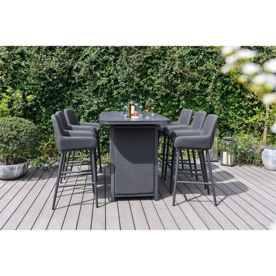 Εξωτερικό Luxury Bar Set Έπιπλα Αλουμινίου Έπιπλα Κήπου Εστιατόριο Εστιατόριο με φωτιά 87kg