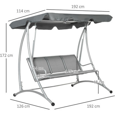190L x 130W x 172H cm Αγκάθι κήπου Αγκάθι κρέμασμα με ρυθμιζόμενο κάλυμμα από την AJUNION