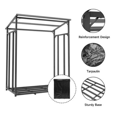 Υψηλής χωρητικότητας W110 x D70 x H145cm Κρατητής καταλόγου αποθήκευσης ξύλου για εσωτερικούς χώρους εξωτερικών χώρων