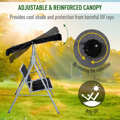 170W x 153H cm Μεταλλική εξωτερική κουλτούρα κλίβανος κήπος πάγκος κρεμασμένη κρεμάλα καρέκλα βεράντα κλίβανος