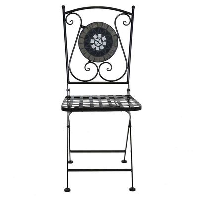 Σθεναρό σιδερένιο μπαλκόνι κήπου Bistro Set με σύγχρονο στυλ σχεδιασμού και κεραμική επιφάνεια κεραμικών πλακών