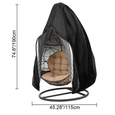 600D Oxford PVC Single Hanging Swing Chair Προστατευτές σκόνης για εξωτερική αυλή κήπου