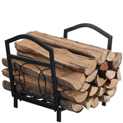 17"L X 13"W X 16"H Μικρός Κρατητής Λογαριού για καυσόξυλα Εξωτερικό Ατσάλινο Κάμινο Αποθήκευσης ξύλου