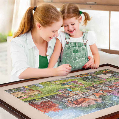 Unisex AJUNION 1500 κομμάτια Jigsaw Puzzle Board με διπλό πόδι και 4 τροχούς ηλικίας 8-13 ετών