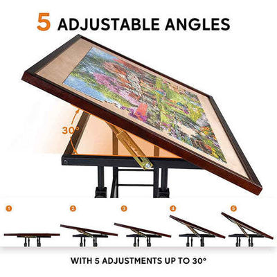 Unisex AJUNION 1500 κομμάτια Jigsaw Puzzle Board με διπλό πόδι και 4 τροχούς ηλικίας 8-13 ετών