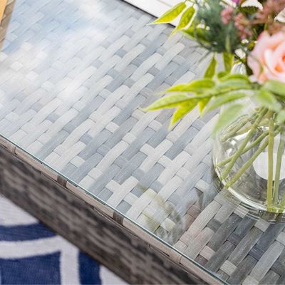 Προσθέστε κομψότητα στον κήπο σας με το AJUNION Wicker Woven Sofa Set και το Fire Pit Table