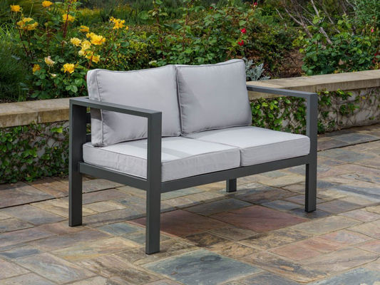 Κήπος Κήπος Loveseat Sofa Set AJUNION Σύγχρονο Αλουμίνιο Εξωτερικό Τομεακό Σαλόνι
