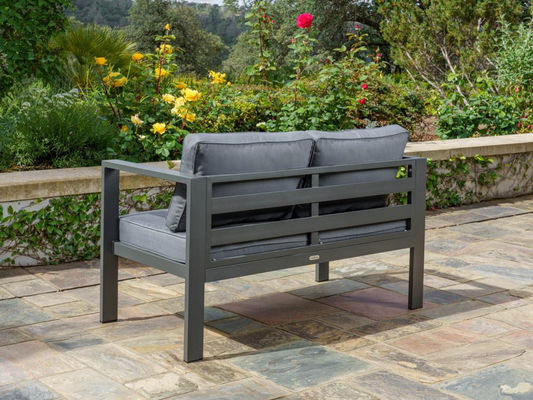 Κήπος Κήπος Loveseat Sofa Set AJUNION Σύγχρονο Αλουμίνιο Εξωτερικό Τομεακό Σαλόνι