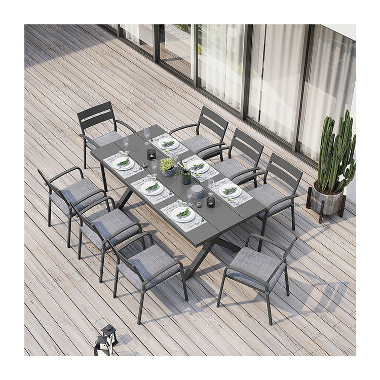 AJUNION X σχήμα υπαίθριο δείπνο για εστιατόριο 76 &quot;D x 36&quot; W x 30'H Μέγεθος τραπεζιού
