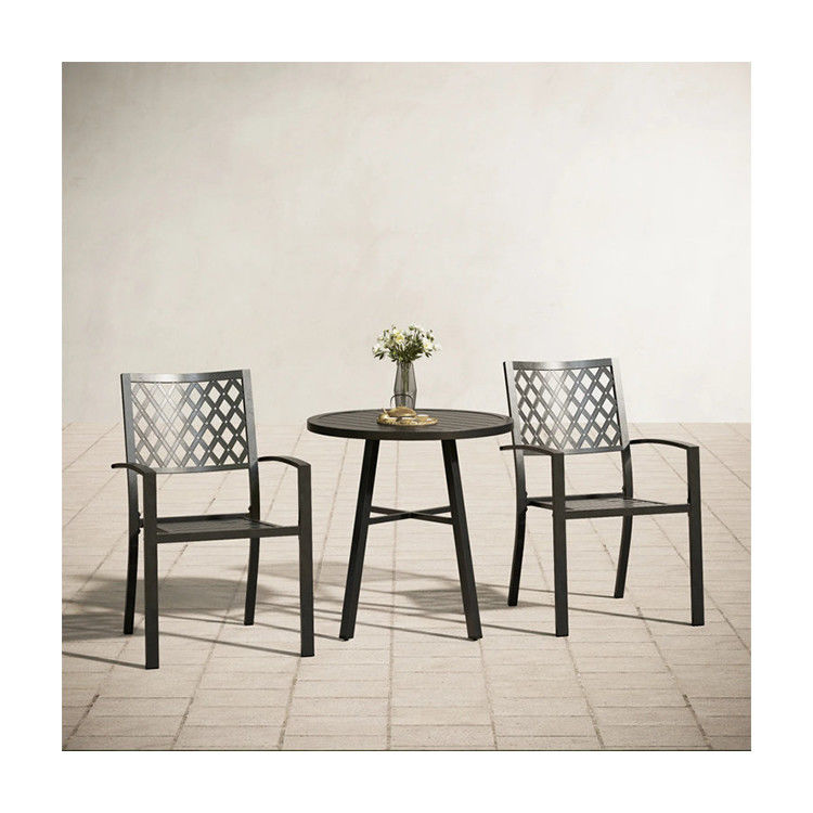 Εξωτερικό μπαλκόνι Bistro Set Μεταλλικά έπιπλα κήπου με αναδιπλούμενο σχεδιασμό και 2 θέσεις