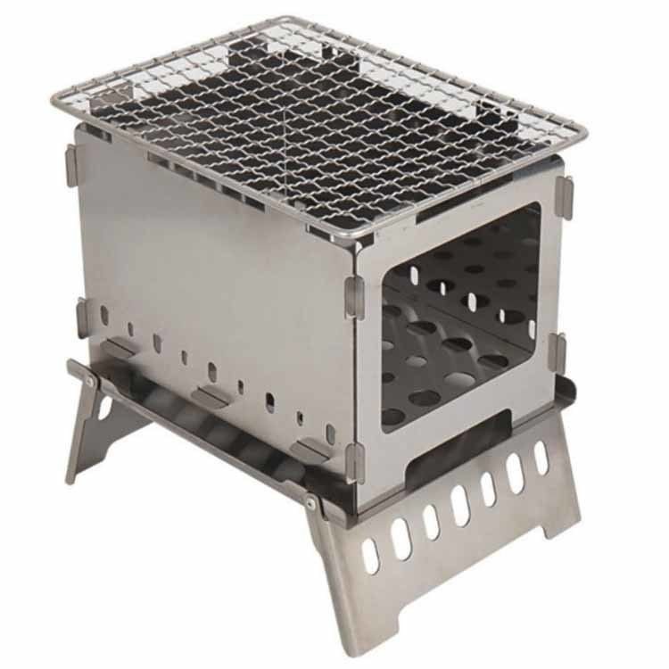 20*15*21 cm ή OEM Πυροσβεστήρες από ανοξείδωτο χάλυβα Μίνι αναδιπλούμενη καμινάδα για πικνίκ