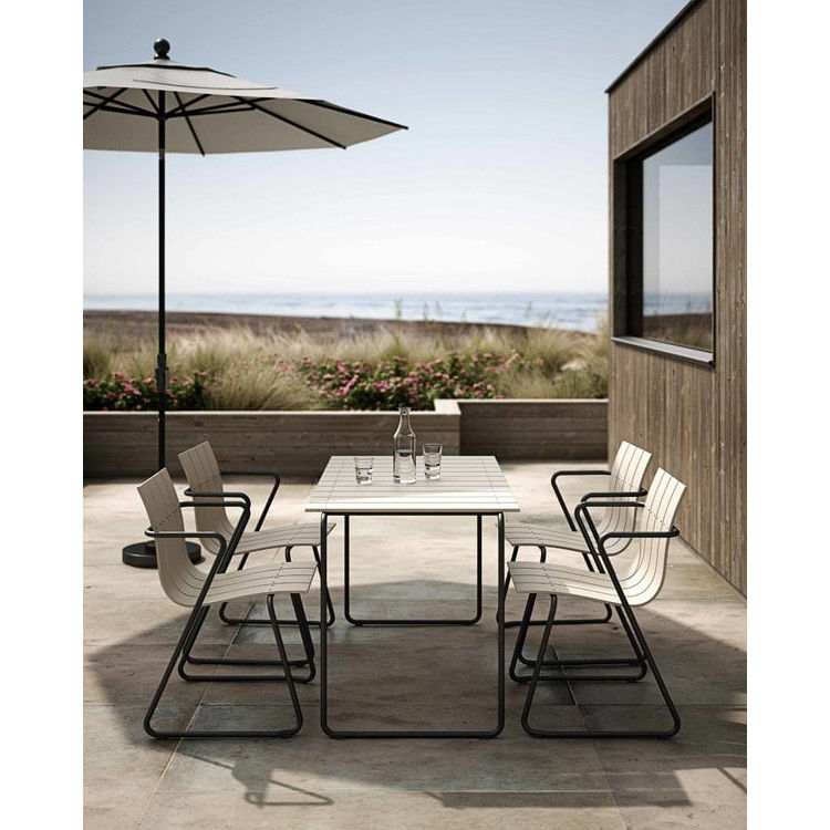 Χαλαρώστε με στυλ με το AJUNION Steel Outdoor Dining Set Πλατεία Καρέκλα Κήπος Φόρεμα